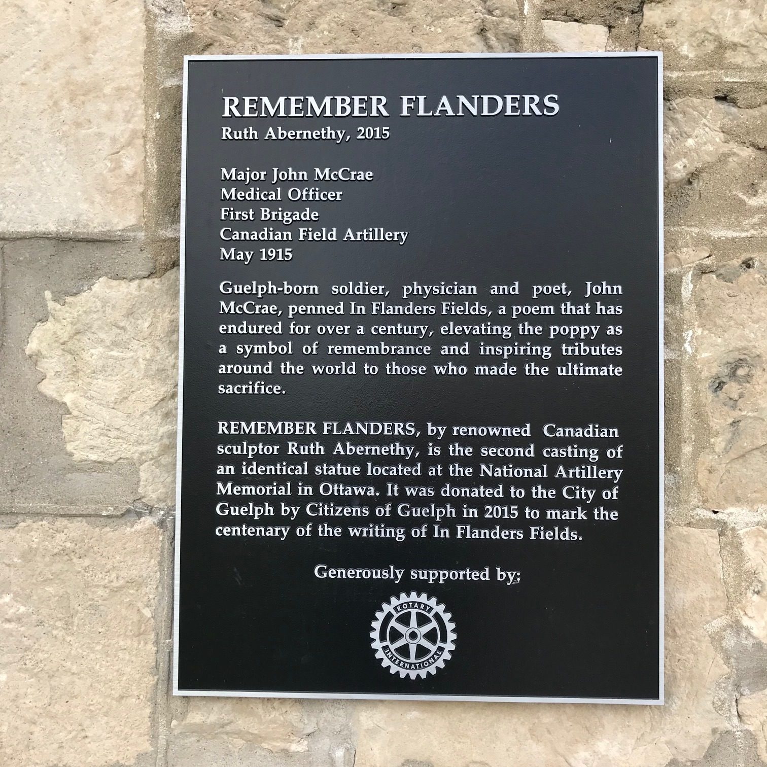 John McCrae's monument, Guelph, by Sal Mangione - 04.jpg
